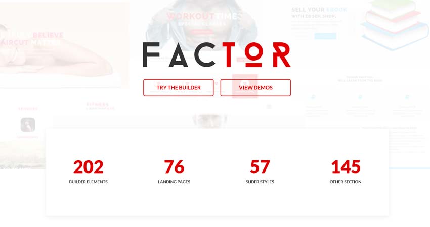 Factor - Multipurpose Landing Page Template With Page Builder