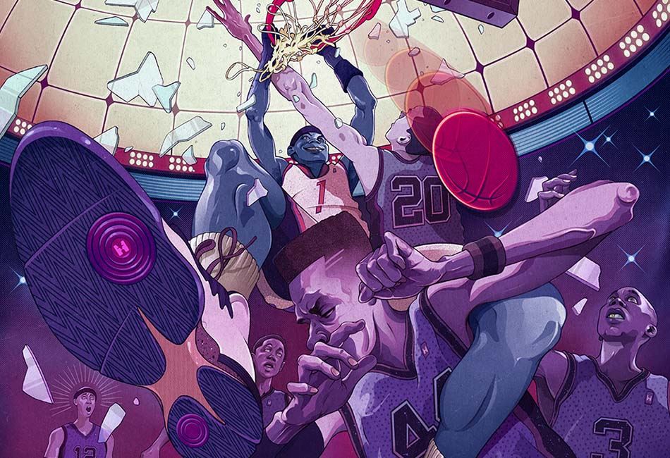 Process Samples of Brilliant Sports Illustrations