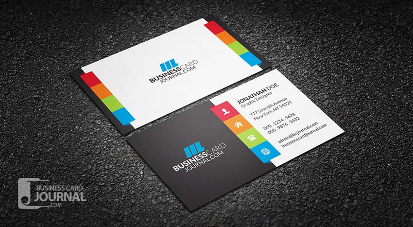 Vibrant Multi-color Business Card Template