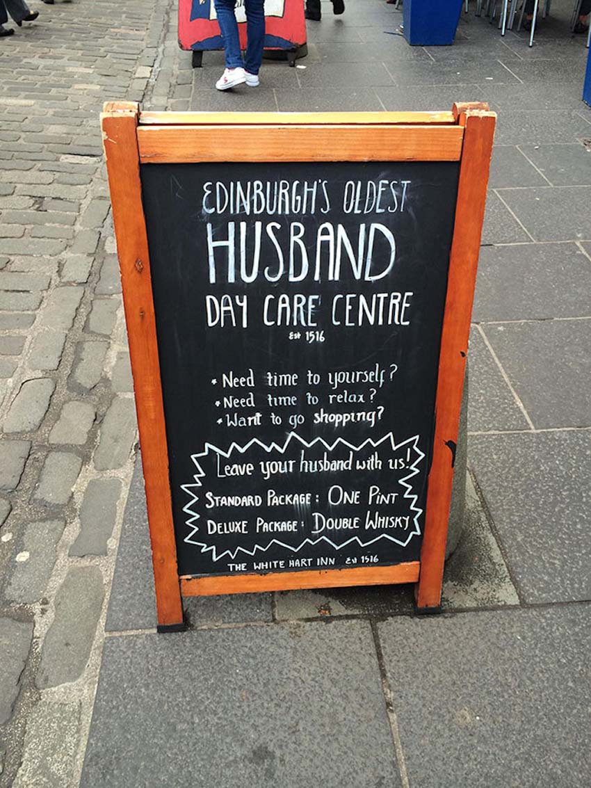 Hilarious Bar and Cafe Chalkboard Signs