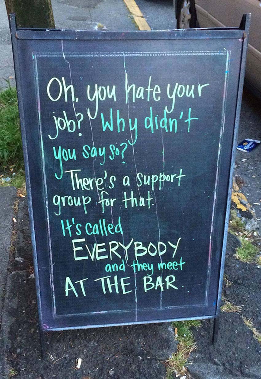 Bar and Cafe Chalkboard Signs