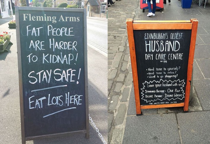Bar and Cafe Chalkboard Signs