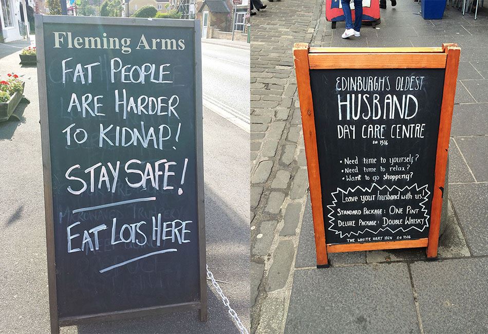 Bar and Cafe Chalkboard Signs