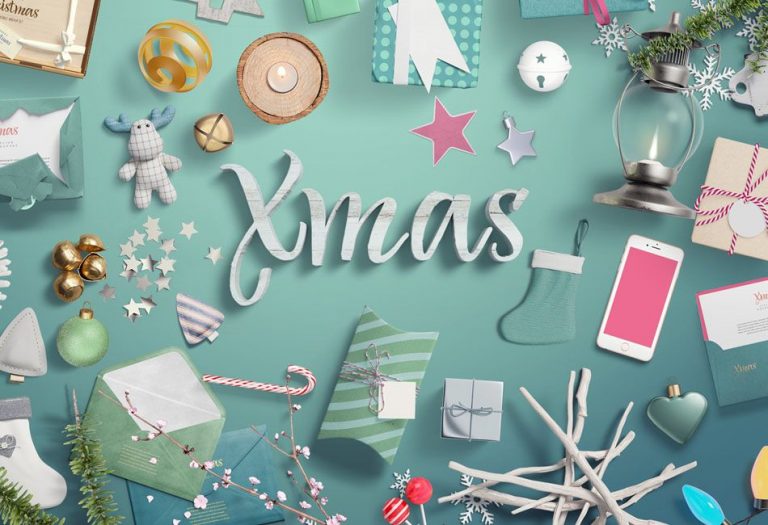 Xmas Mockup Scene Generator