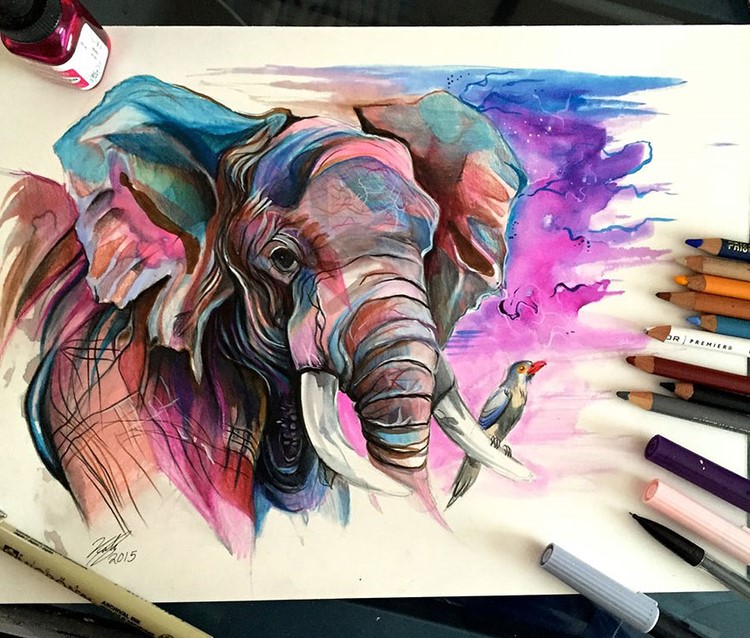 Pencil-and-Marker-Illustrations