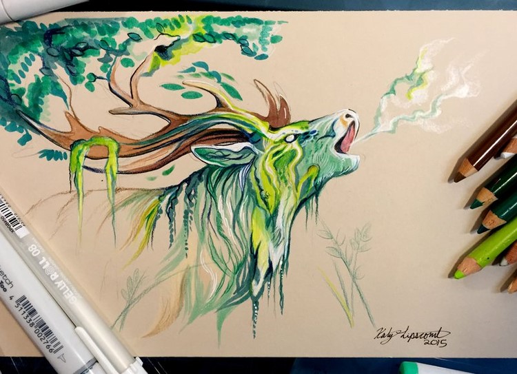 Pencil-and-Marker-Illustrations