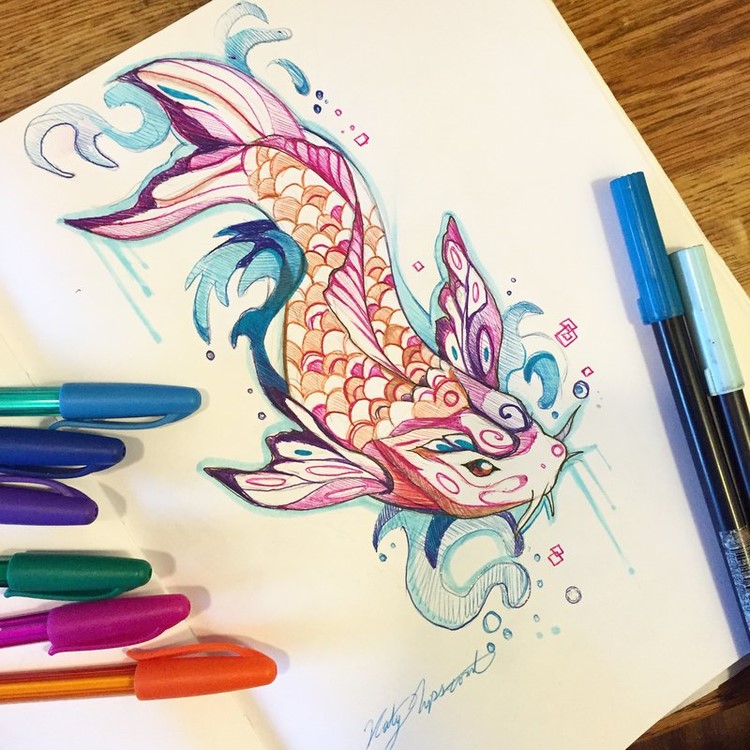 Pencil-and-Marker-Illustrations