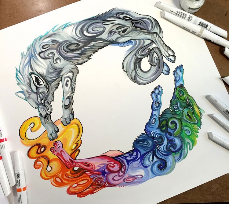 Pencil-and-Marker-Illustrations