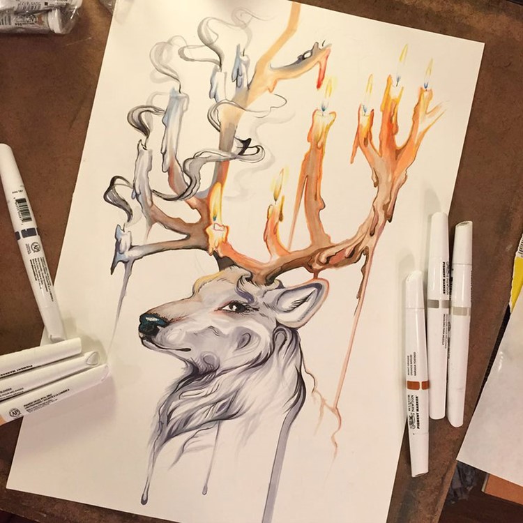 Pencil-and-Marker-Illustrations