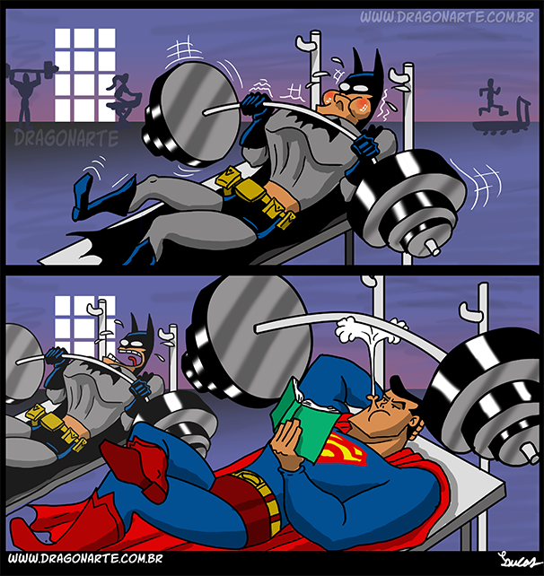 Superman-vs-Batman-Funny-Comics-by-Dragonarte