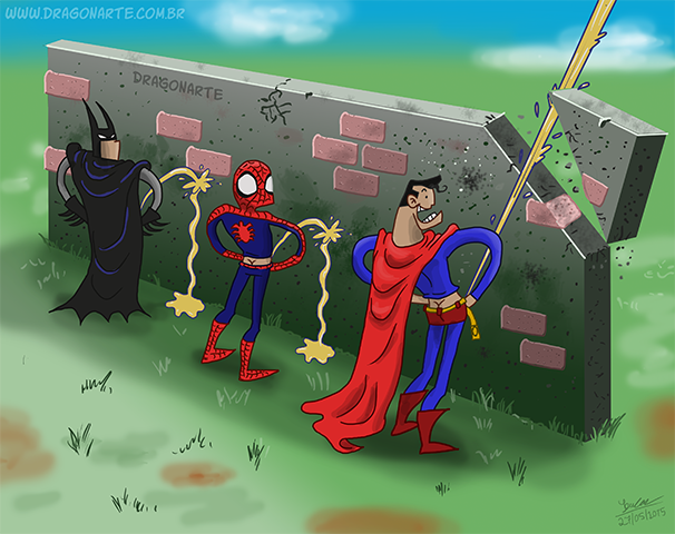 Superman vs Batman Funny Comics 