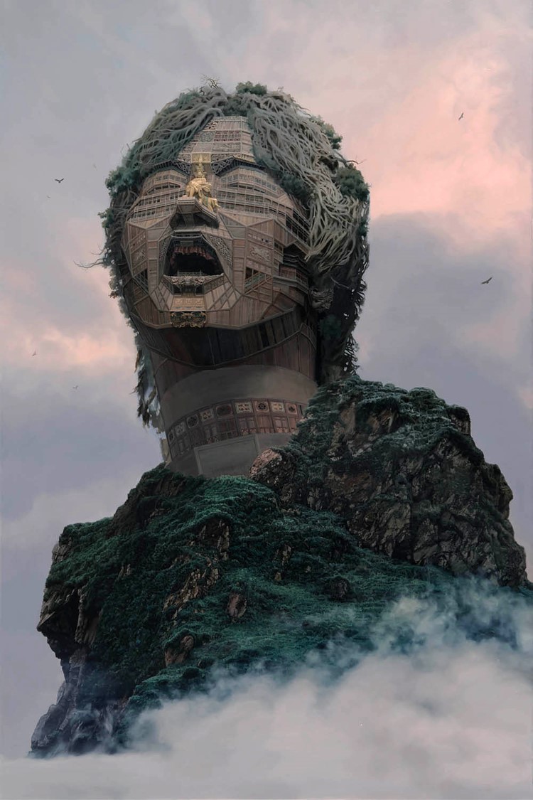 Portraits of Chinese Rockstars Look Similar to Monumental Temples
