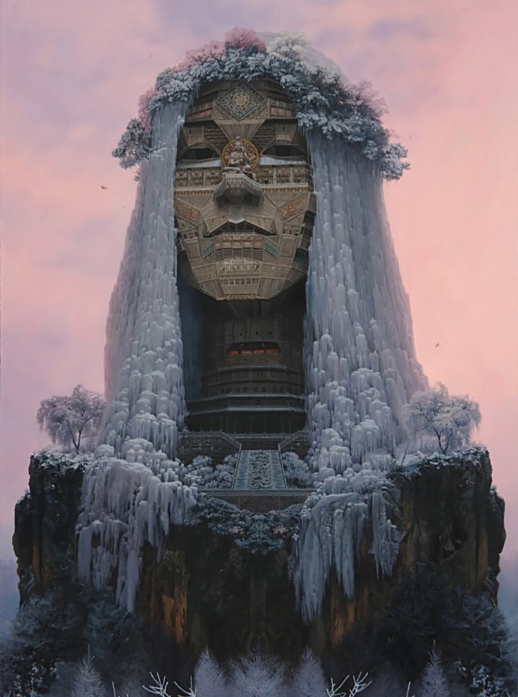 Portraits of Chinese Rockstars Look Similar to Monumental Temples