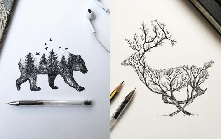 Wonderful Black Pen Illustrations will Inspire You