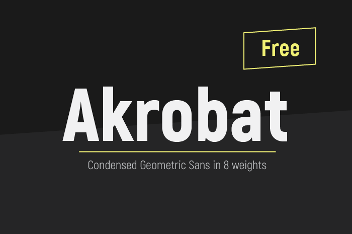 Akrobat - Simple Free Sans Serif Font