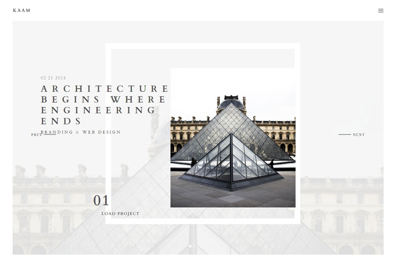 Examples of Minimal Website Designs 2016