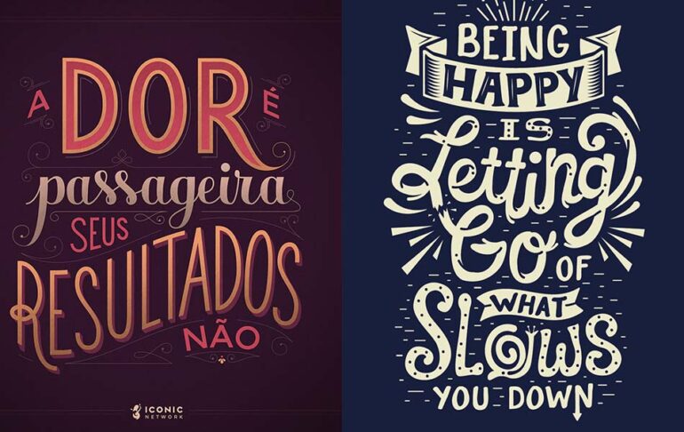Inspiring Lettering and Typography Designs for Inspiration