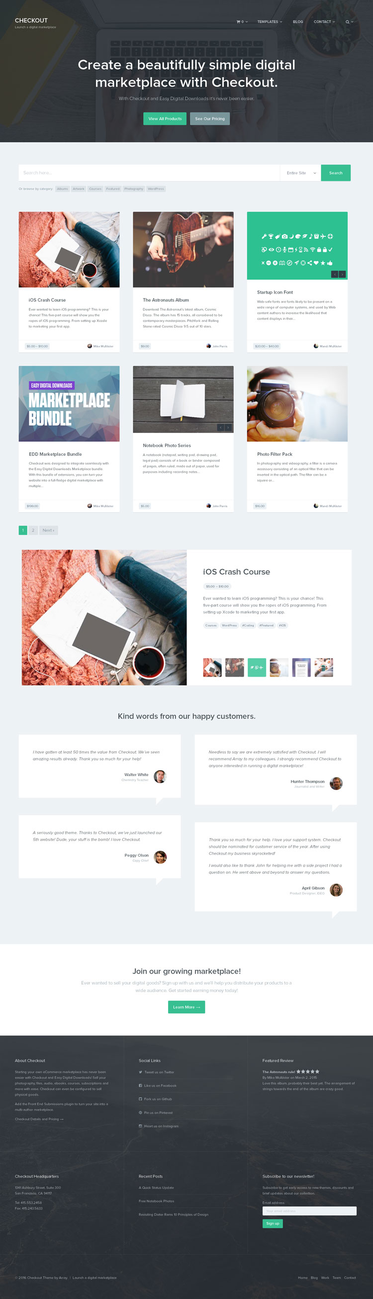 WordPress Themes Selling Digital Products