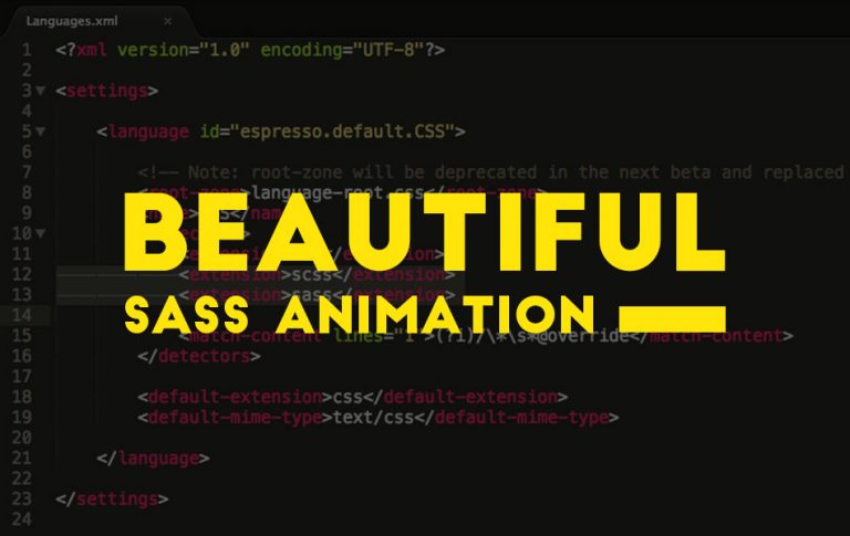 Beautiful CSS3 Sass Animation and Transitions