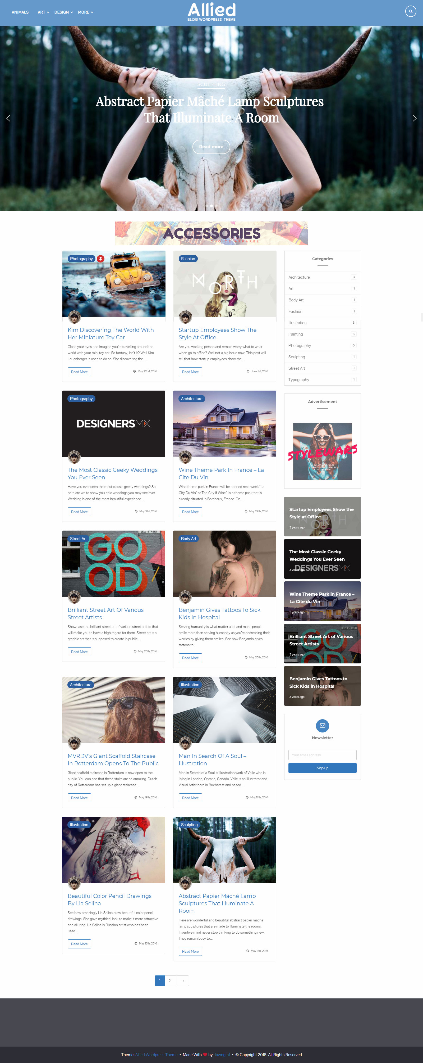 Allied Blog WordPress Theme