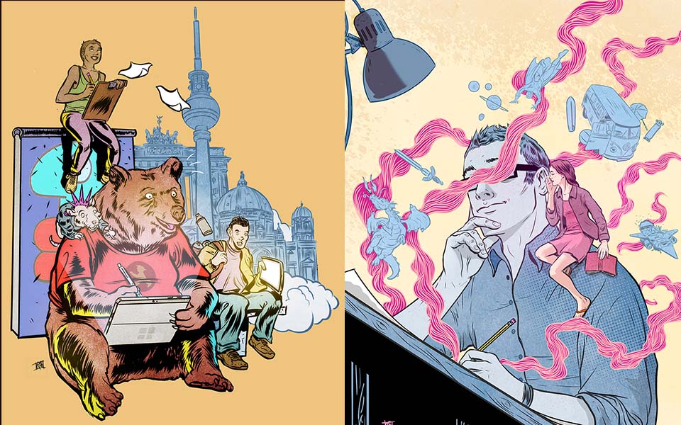 Digital Illustrations for Magazines