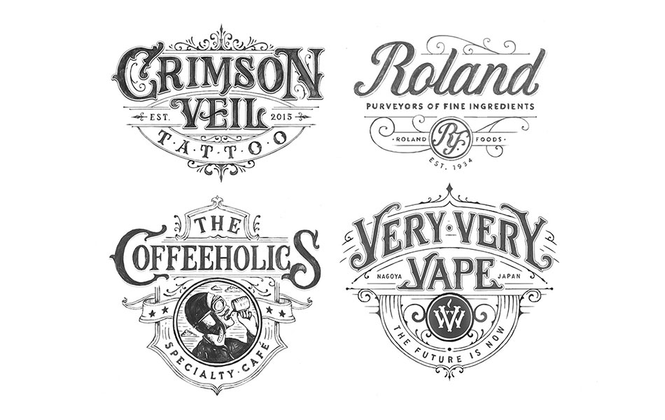 Hand Drawn Logotypes 2016