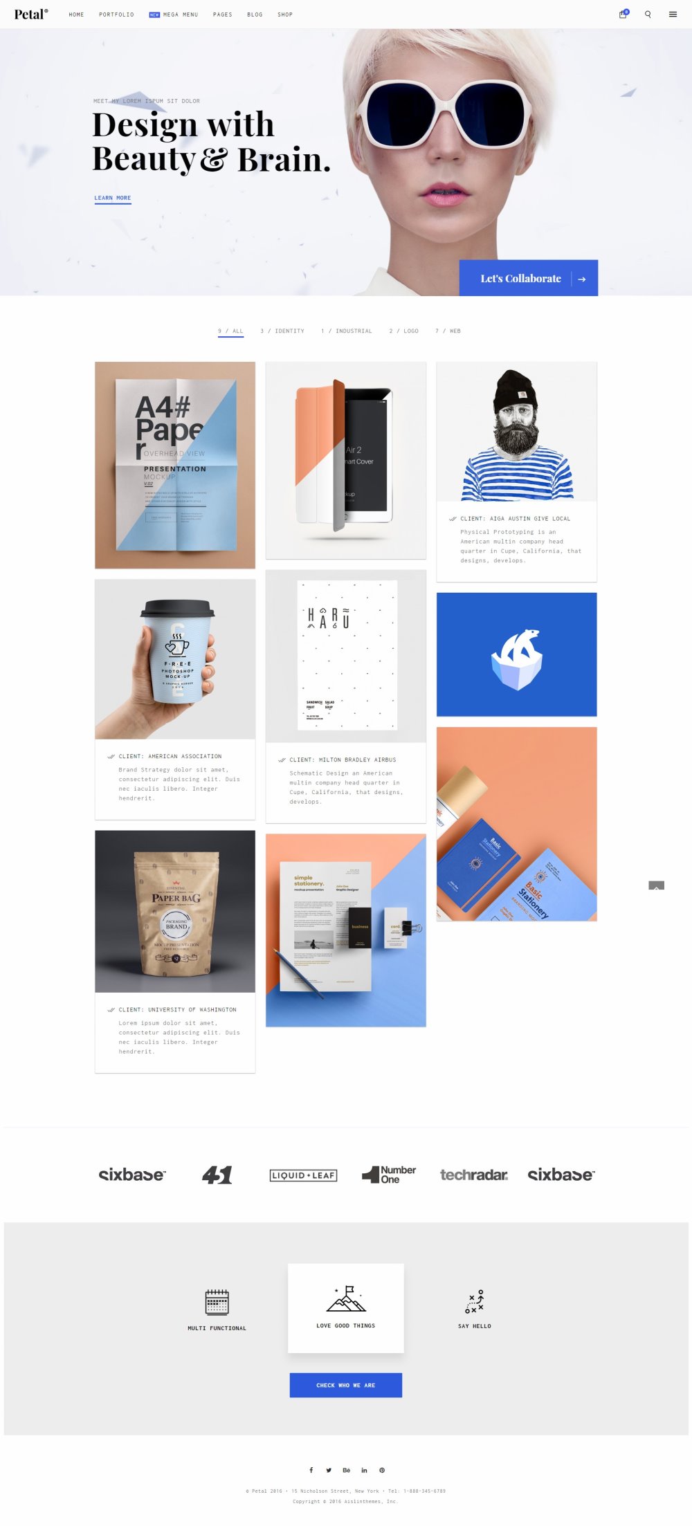 Petal - Creative Portfolio for Freelancer and Agency