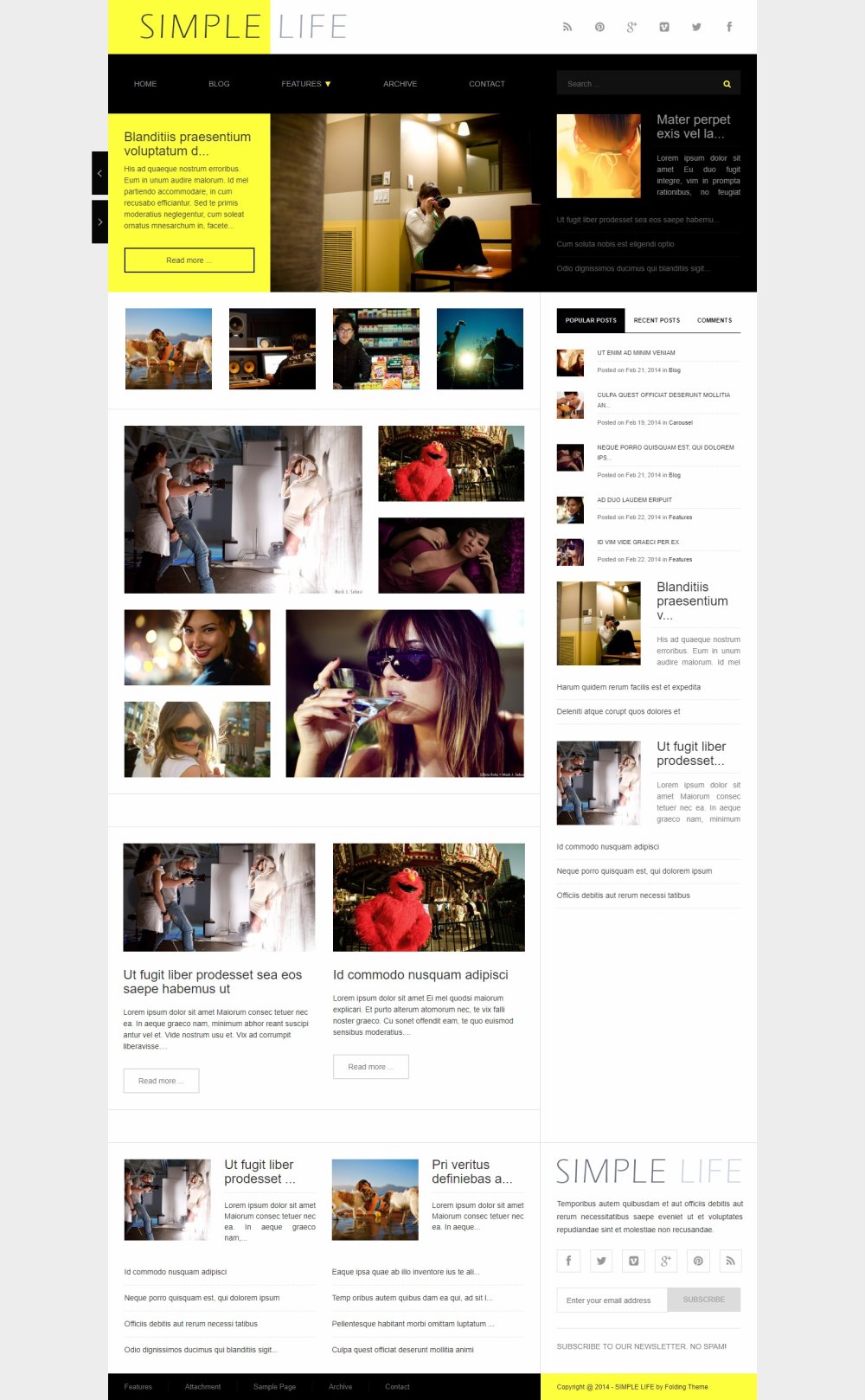 Simple Life AdSense Ready WordPress Theme