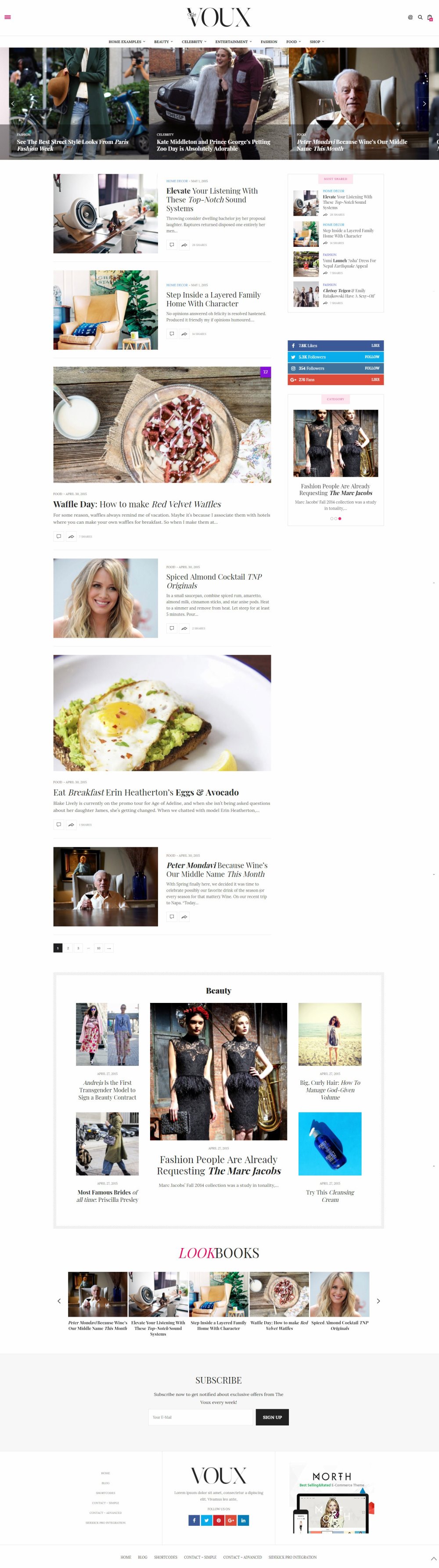 The Voux - A Comprehensive Magazine Theme