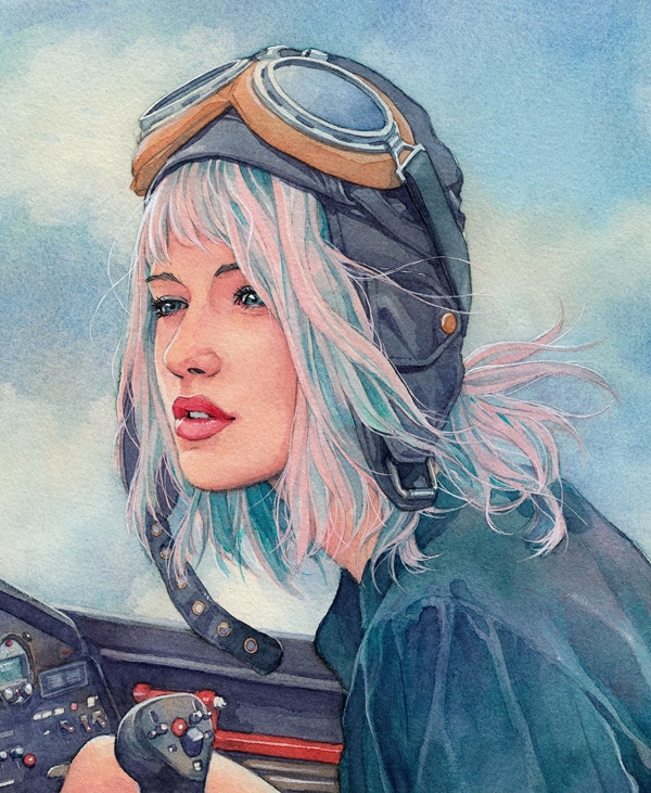 Watercolor Portrait Illustrations 