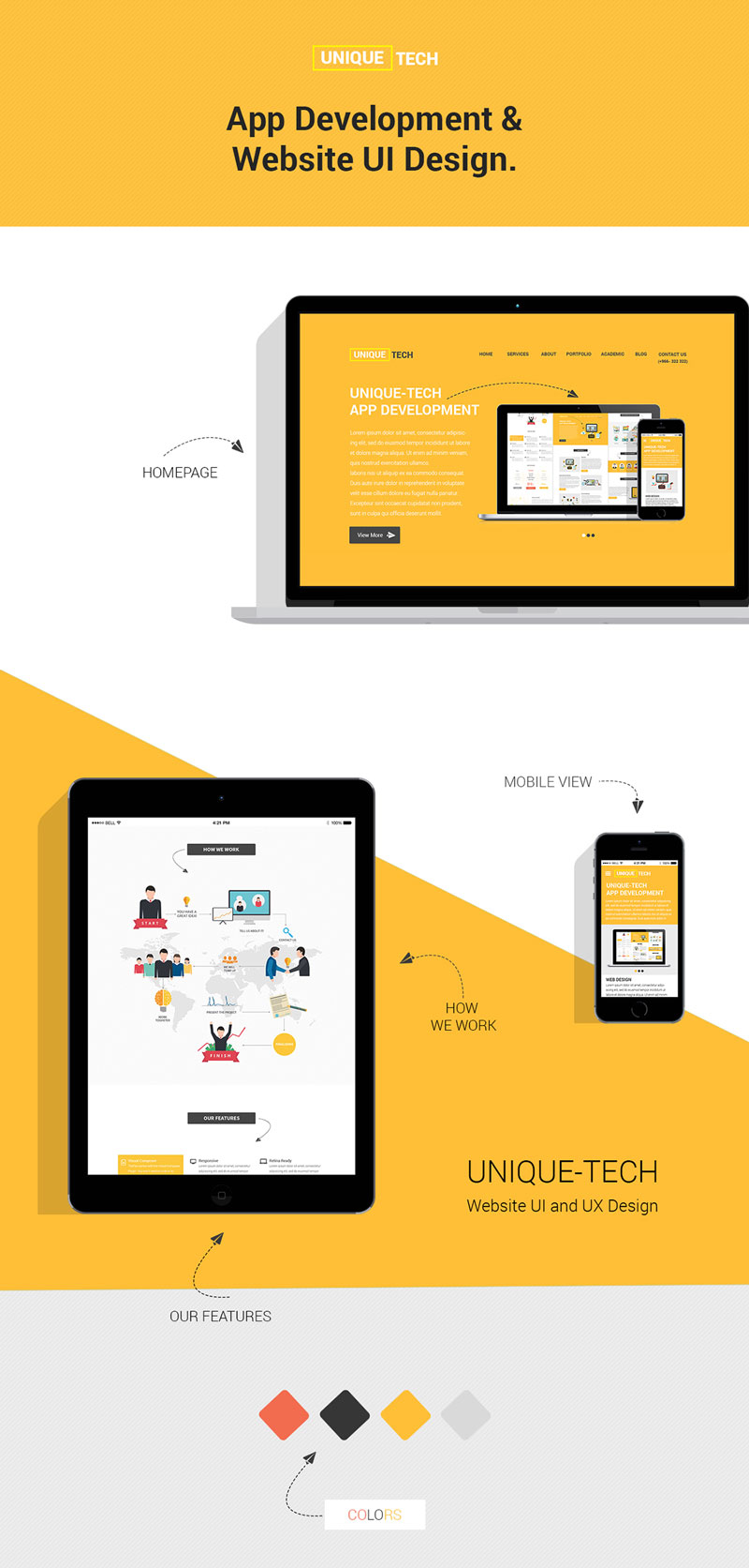 Free Corporate PSD Website Template