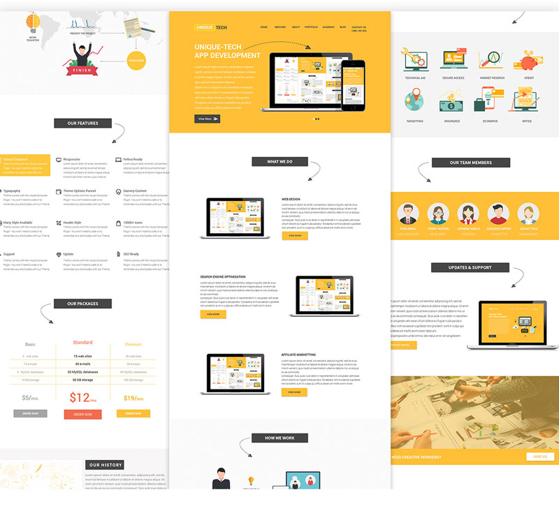 Free Corporate Website Template PSD