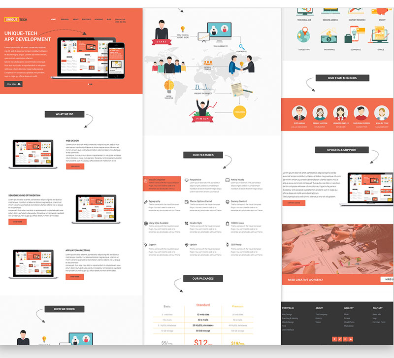 Free Corporate PSD Website Template