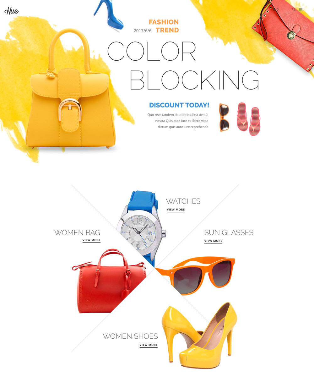 Creative Color and Mood Combination WordPress Theme