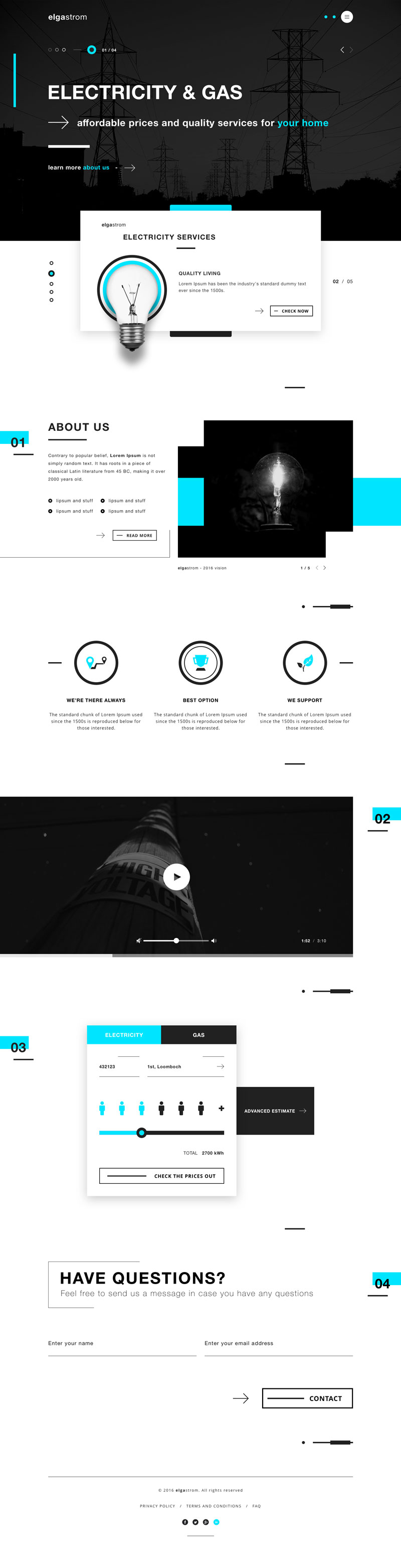 Energy Product Web Design Inspiration