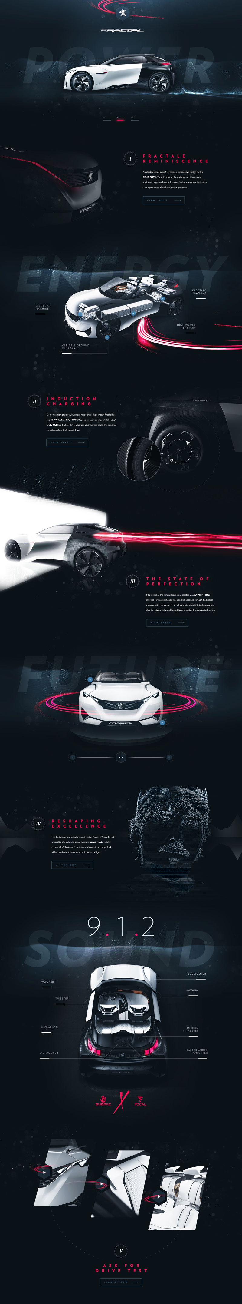 Peugeot Fractale Product Web Inspiration