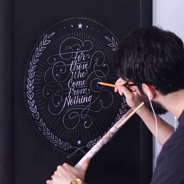 modern handwritten calligraphy