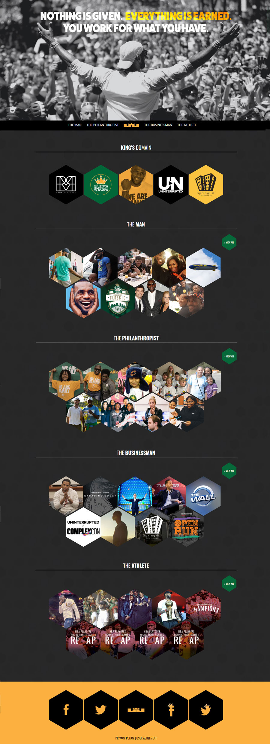 Lebron James Basketball Player Website Design
