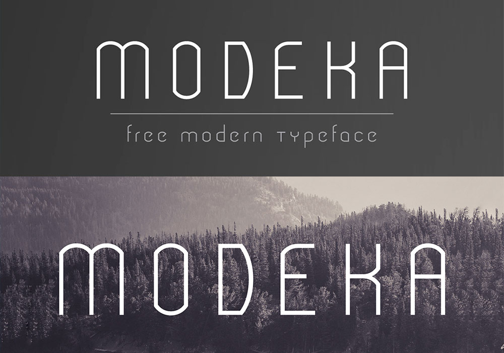 MODEKA Free Font