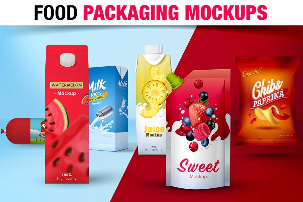 Download 20 Beautiful Mockups for Food Packaging Design