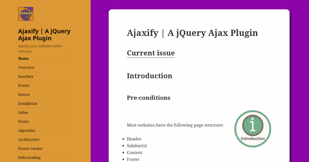 A jQuery Ajax Plugin for Ajaxify Your Website