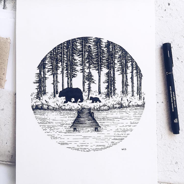 Stippling-Nature-Art