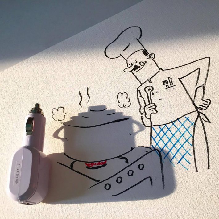 Turn Shadows into Ingenious Illustrations
