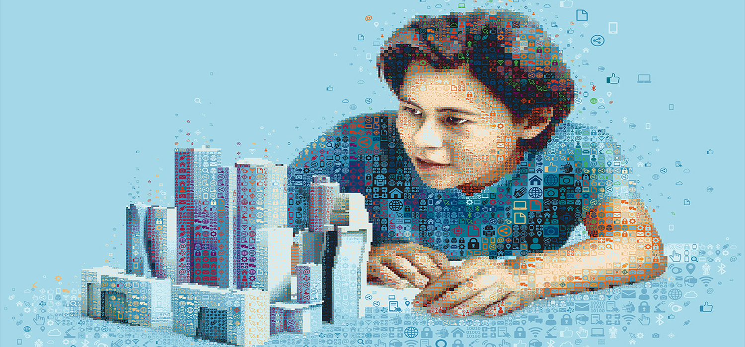 Brilliant Digital Mosaic Illustrations