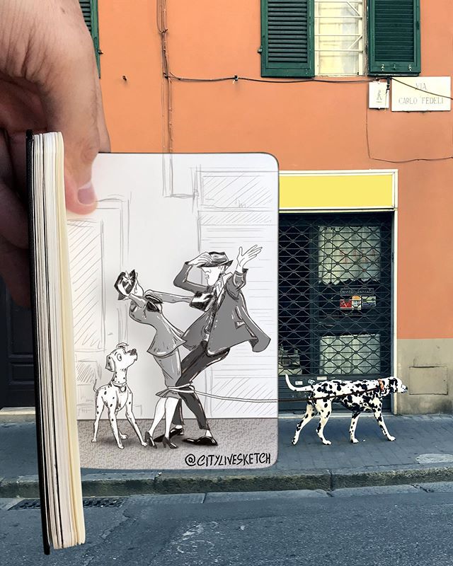 Mind-Bending Photos Joining Together Drawings with Reality