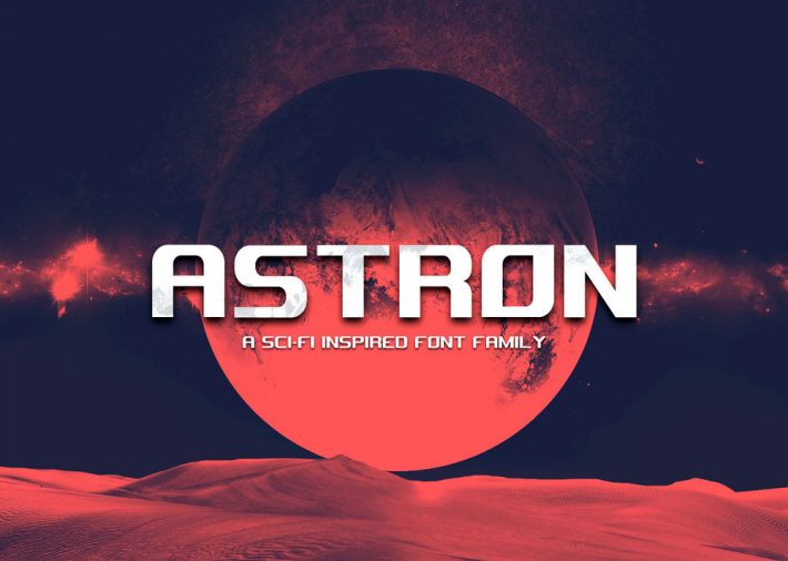 Astron - Free Sci-Fi Display Font