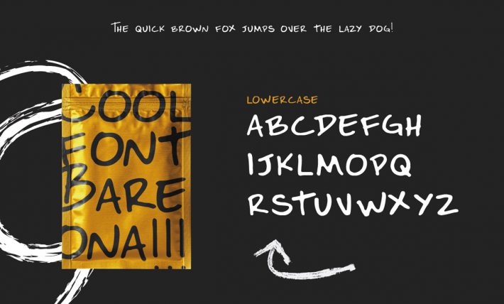 Bareona – Free Handwritten Display Typeface 
