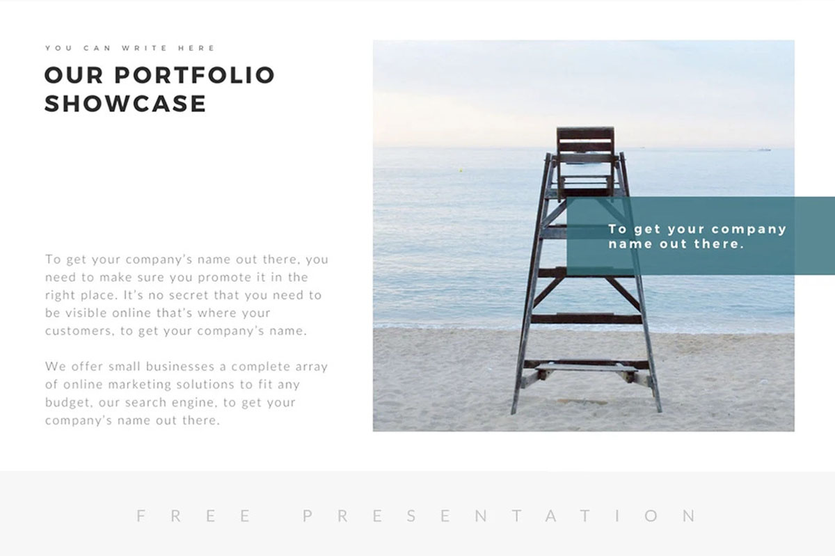 SLIDEQUEST Maverick Free Minimal Presentation Template