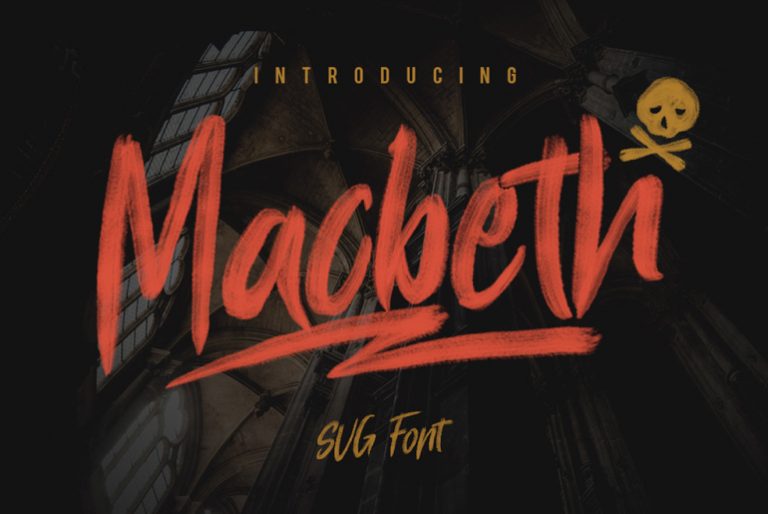Macbeth Free SVG Font