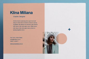 Split Minimal Resume Template